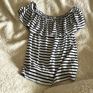 Splendid off the shoulder soft cotton stretch top